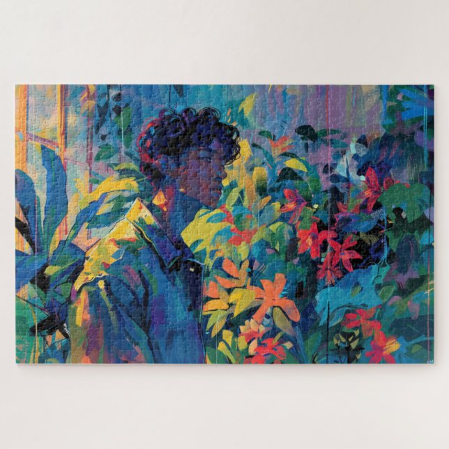 Boy in a Hothouse Jigsaw Puzzle (Horizontal)