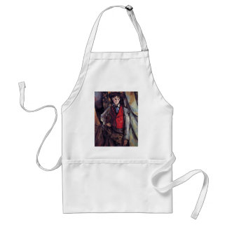 Boy In A Red Waistcoat, By Paul Cézanne Standard Apron