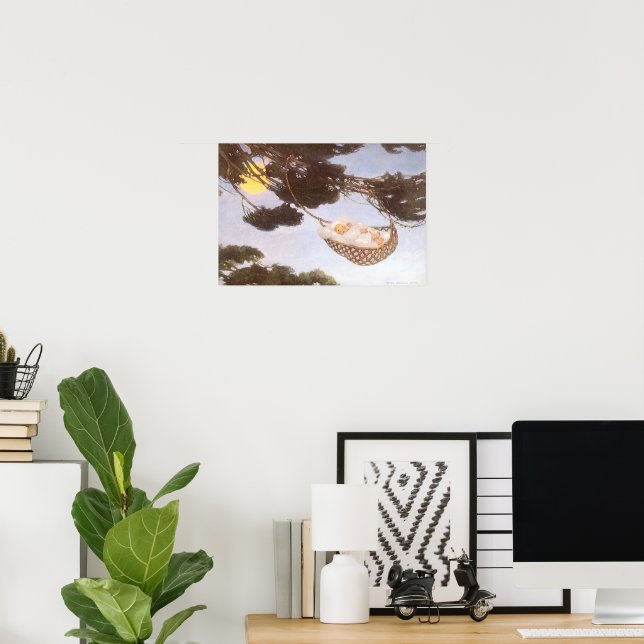 Boy in Hassoc Tree by Jessie Willcox Smith Poster (Home Office)