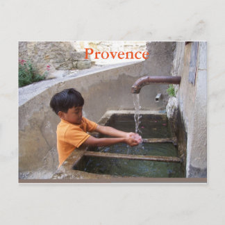 Boy in Provence postcard