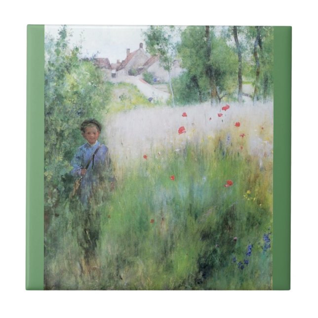 Boy in the Meadow Tile (Front)