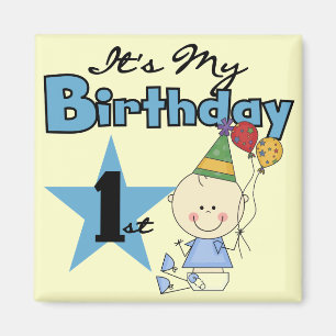 Boy It's My Birthday Tshirts and Gifts Magnet
