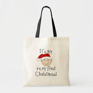 Boy It's My Very First Christmas Tshirts and Gifts Tote Bag
