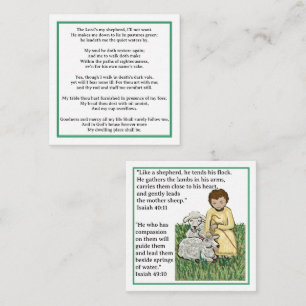 Boy Jesus Good Shepherd Card