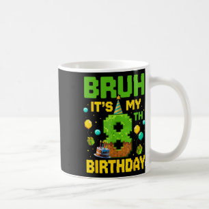Boy Kid Birthday Funny It's My 8th Birthday Gamer Coffee Mug