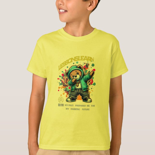 BOY/KIDS DABBING FUTURE LESSONS LEARN T SHIRT  (Front)