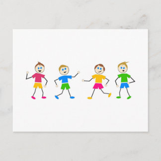 Boy Kids Postcard