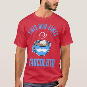 Boy Likes Chocolate Marshmallow Cocoa T-Shirt