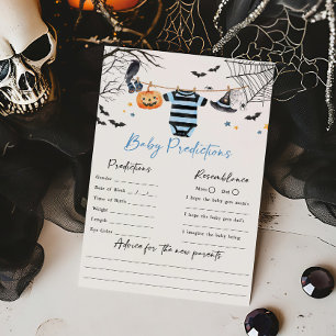 Boy Little Boo Halloween Baby Predictions Game