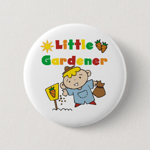 Boy Little Gardener 6 Cm Round Badge