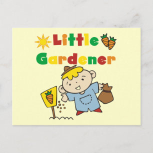 Boy Little Gardener Tshirts and Gifts Postcard