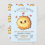 Boy Little Latke Hanukkah Baby Shower  Invitation<br><div class="desc">Boy Hanukkah Baby Shower for the new parents to be. Features a cute latke baby. Great for a girl baby to be! All wording can be changed. To make more changes go to Personalise this template. On the bottom you’ll see “Want to customise this design even further? Click on the...</div>