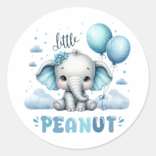 Boy Little Peanut  Classic Round Sticker