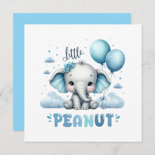 Boy Little Peanut  Invitation