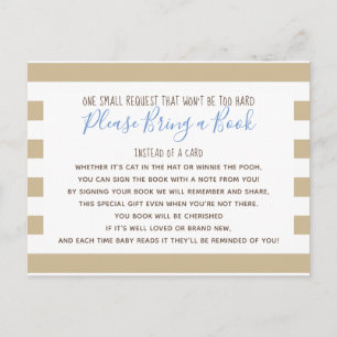 Boy Little Pumpkin Fall Baby Shower Book Card