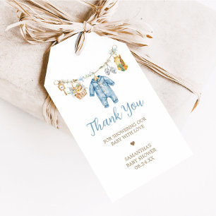Boy Locally Grown Baby Shower Favour Tags