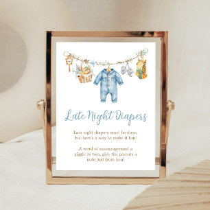 Boy Locally Grown Late Night Diapers Sign