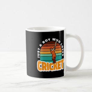 Boy Loves Cricket Costume Tsman Play Cricket Crick Coffee Mug