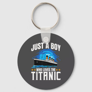 Boy Loves Titanic Key Ring