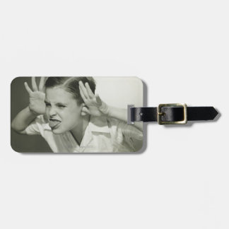 Boy Making Face Luggage Tag