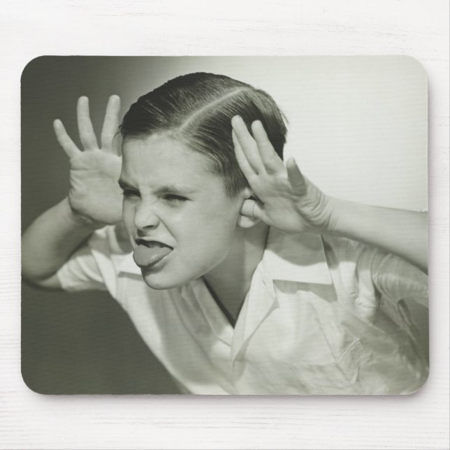 Boy Making Face Mouse Mat (Front)