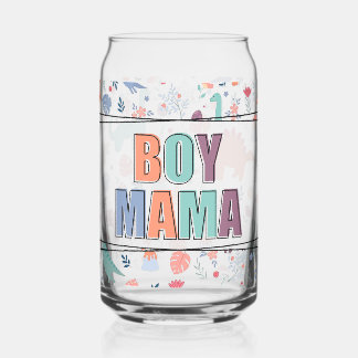Boy Mama Can Glass