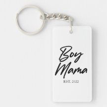 Boy Mama Custom Est. Year Minimal Mum Mother Mummy