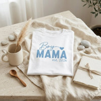 Boy Mama Heart Est Year Modern Motherhood Phrase