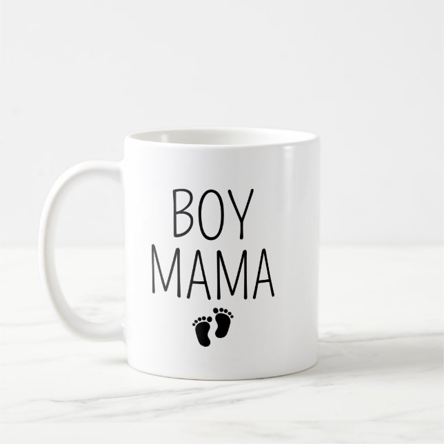 Boy Mama Mug with Kids’ Names, Custom Mum of Boys  (Left)
