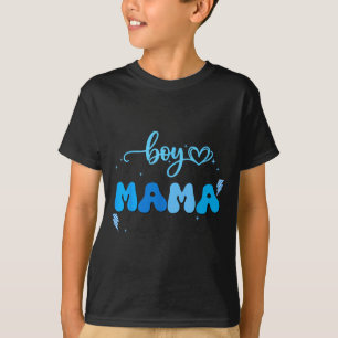 Boy mama son gift mothers day chequered women kids T-Shirt