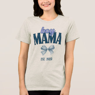 Boy Mama T shirt Custom Est Date New Mum Gift