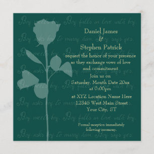 Boy Meets Boy Invitation