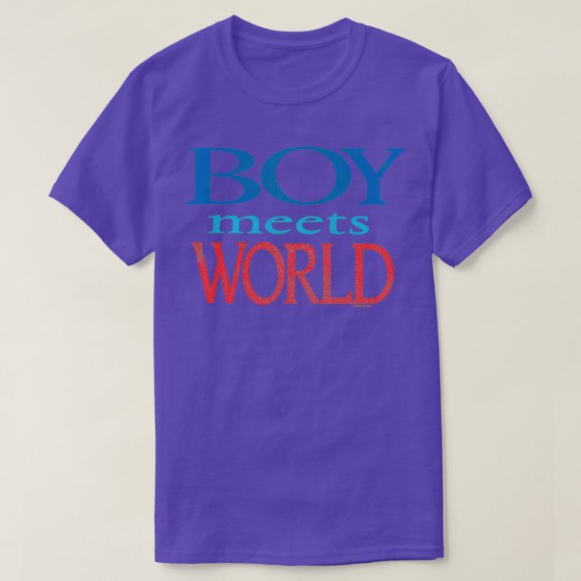 Boy Meets World Distressed Logo  T-Shirt (Design Front)