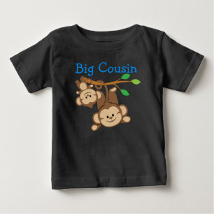 Boy Monkeys Big Cousin Baby T-Shirt