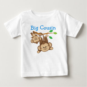 Boy Monkeys Big Cousin Baby T-Shirt