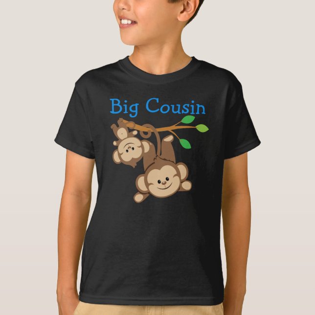 Boy Monkeys Big Cousin T-Shirt (Front)