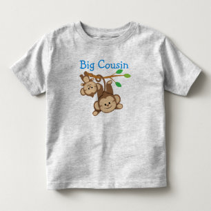 Boy Monkeys Big Cousin Toddler T-Shirt
