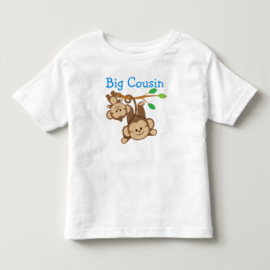 Boy Monkeys Big Cousin Toddler T-Shirt