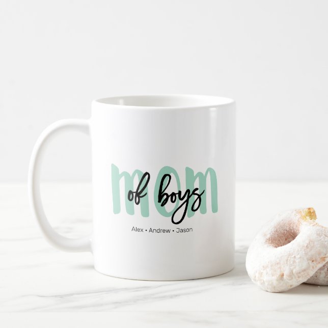 Boy Mum Mug From Sons (With Donut)