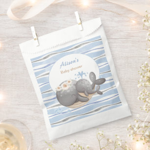 Boy Nautical Whale Blue Summer Boy Baby Shower Favour Bags