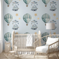 Boy Nursery Charming Hot Air Balloons Peel & Stick