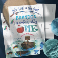 Boy, O-fish-ally, Fishing themed First