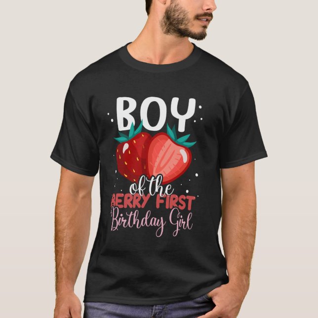 Boy of The Berry First Birthday Girl Cute Family M T-Shirt (Front)
