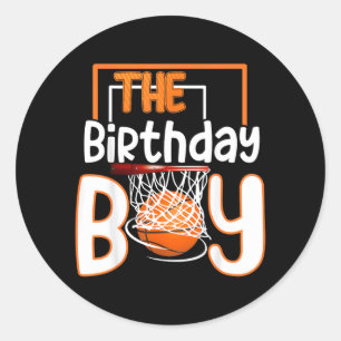 Boy Of The Birthday Basball Family Matching Bday Classic Round Sticker