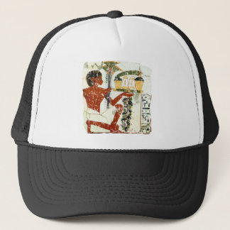 boy offering trucker hat