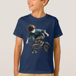 Boy on a Bike Racing Sport Fun  T-Shirt