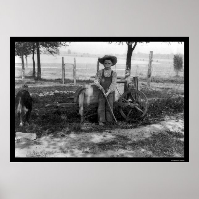 Boy on a Farm 1914 Poster (Front)
