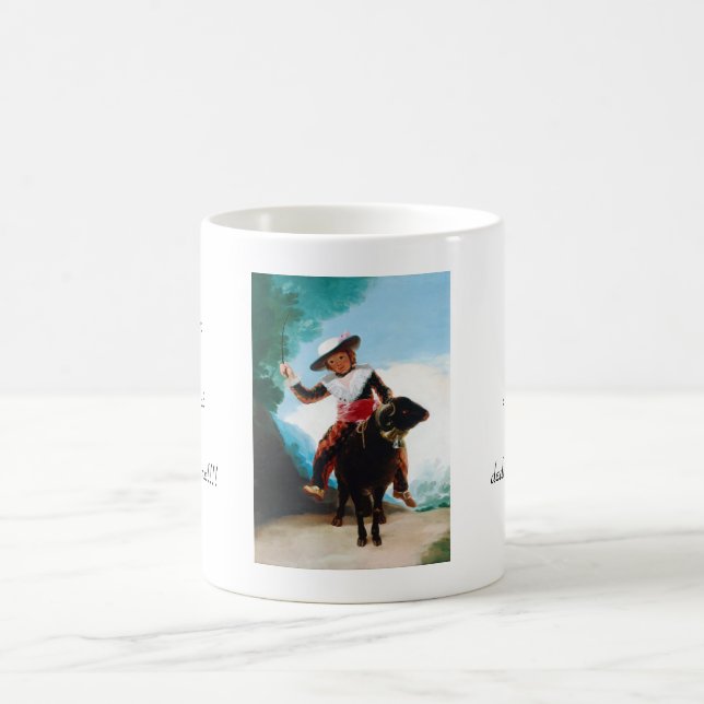 Boy on a Ram Francisco José de Goya Coffee Mug (Center)