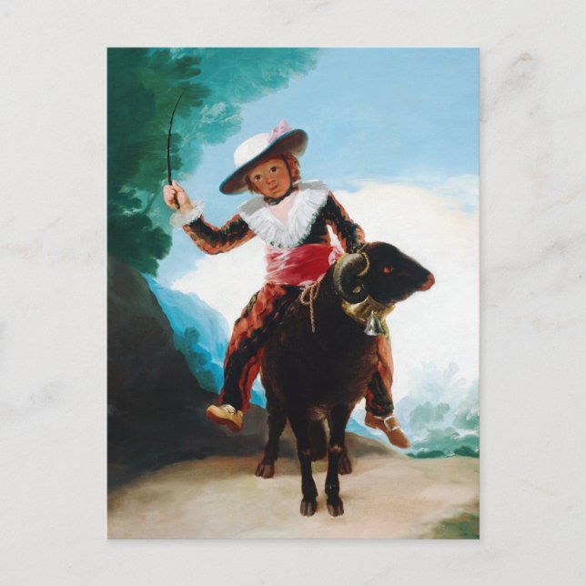 Boy on a Ram Francisco José de Goya Postcard (Front)