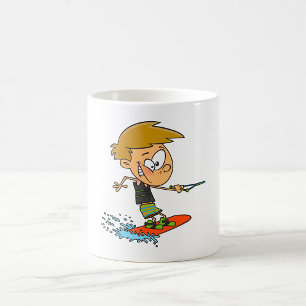 Boy On A Wakeboard Coffee Mug